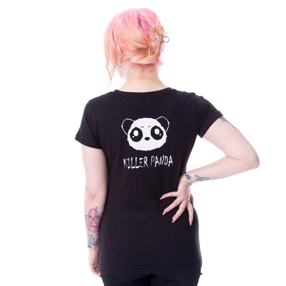Cupcake Cult - Panda Cult Damen TShirt - Schwarz